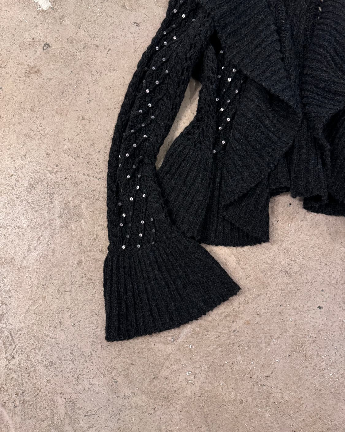 스팽글 포인트 오픈가디건 상품이미지3