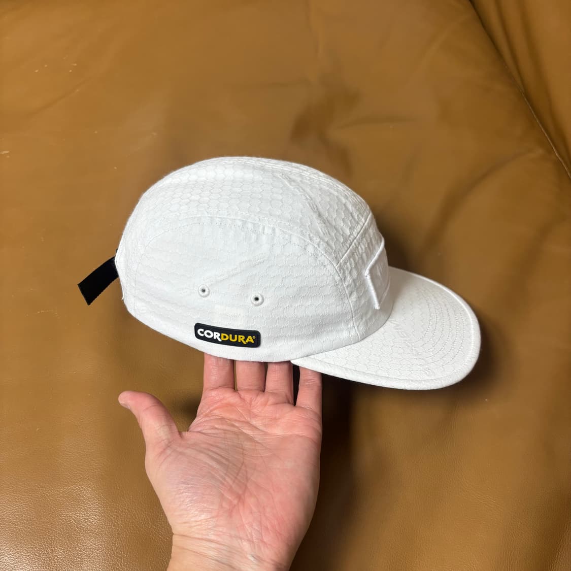 슈프림 캠프캡 모자 박스로고 코듀라 립스탑 화이트 상품이미지4