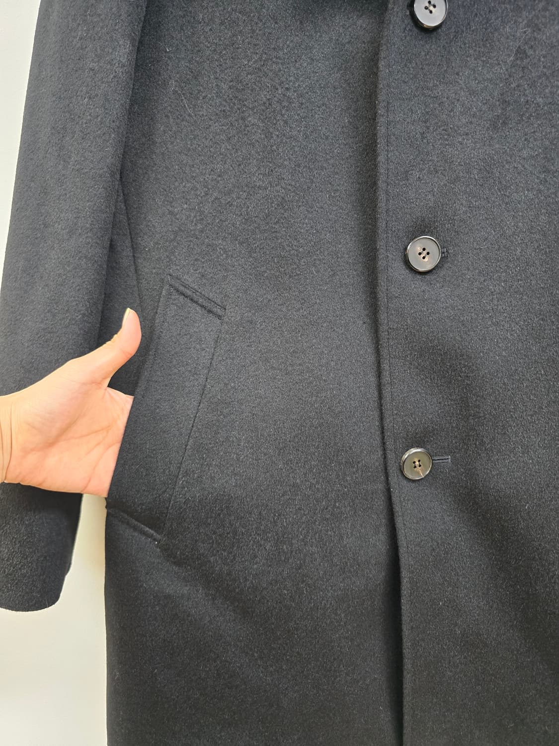 니나리치 원단 캐시미어 100% 머스크랫 퍼내피 맞춤 코트 상품이미지8