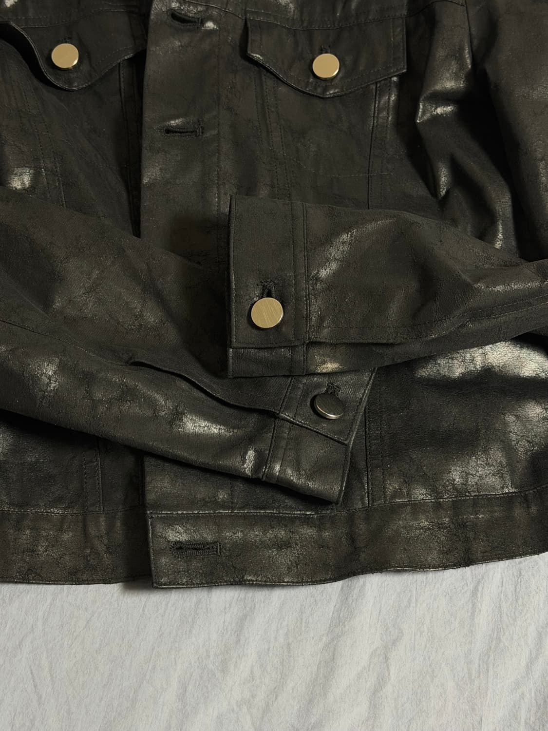 무명 왁스 코팅 자켓/M 상품이미지4