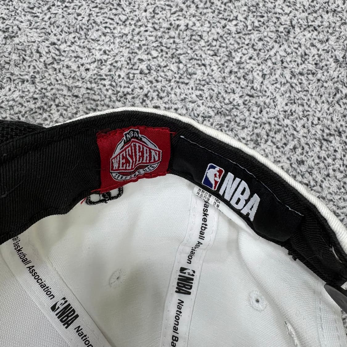 F NBA 스냅백 모자 화이트 0319J 상품이미지6