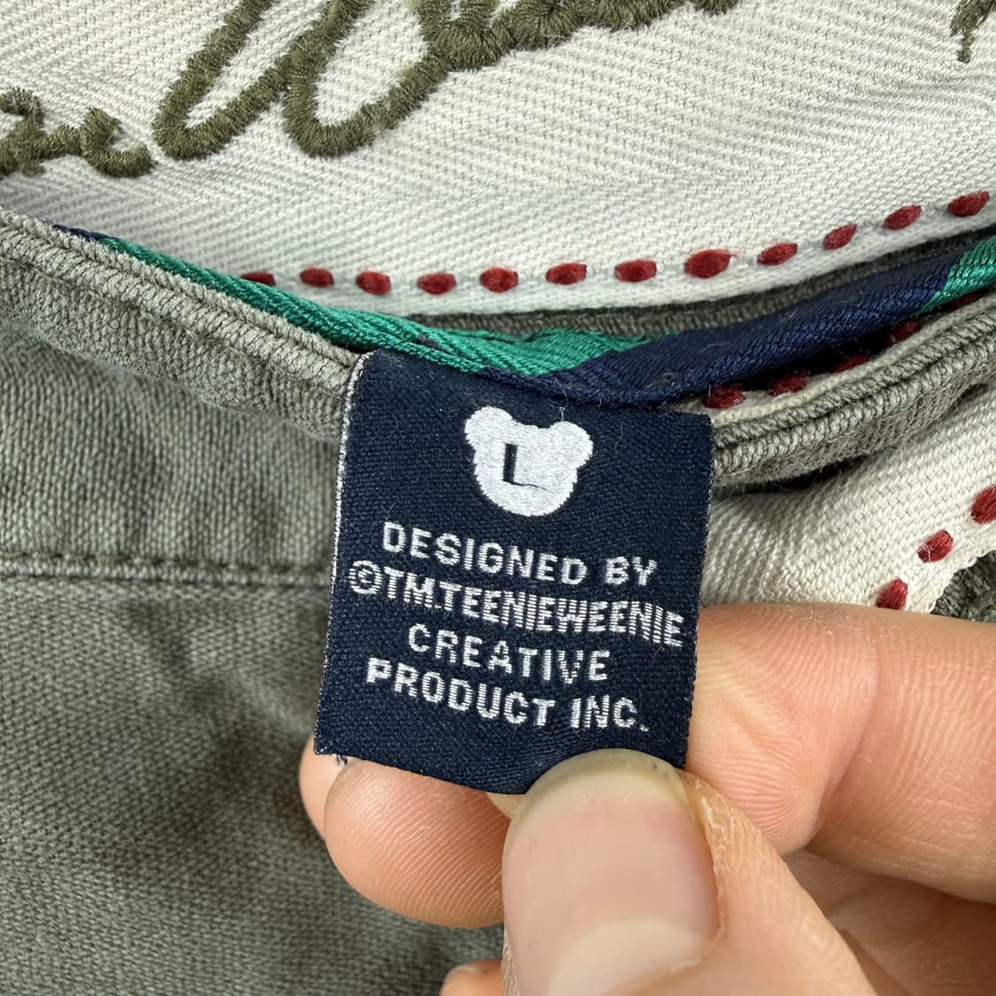 (L) 티니위니 올드스쿨 카고 팬츠 카키 상품이미지3