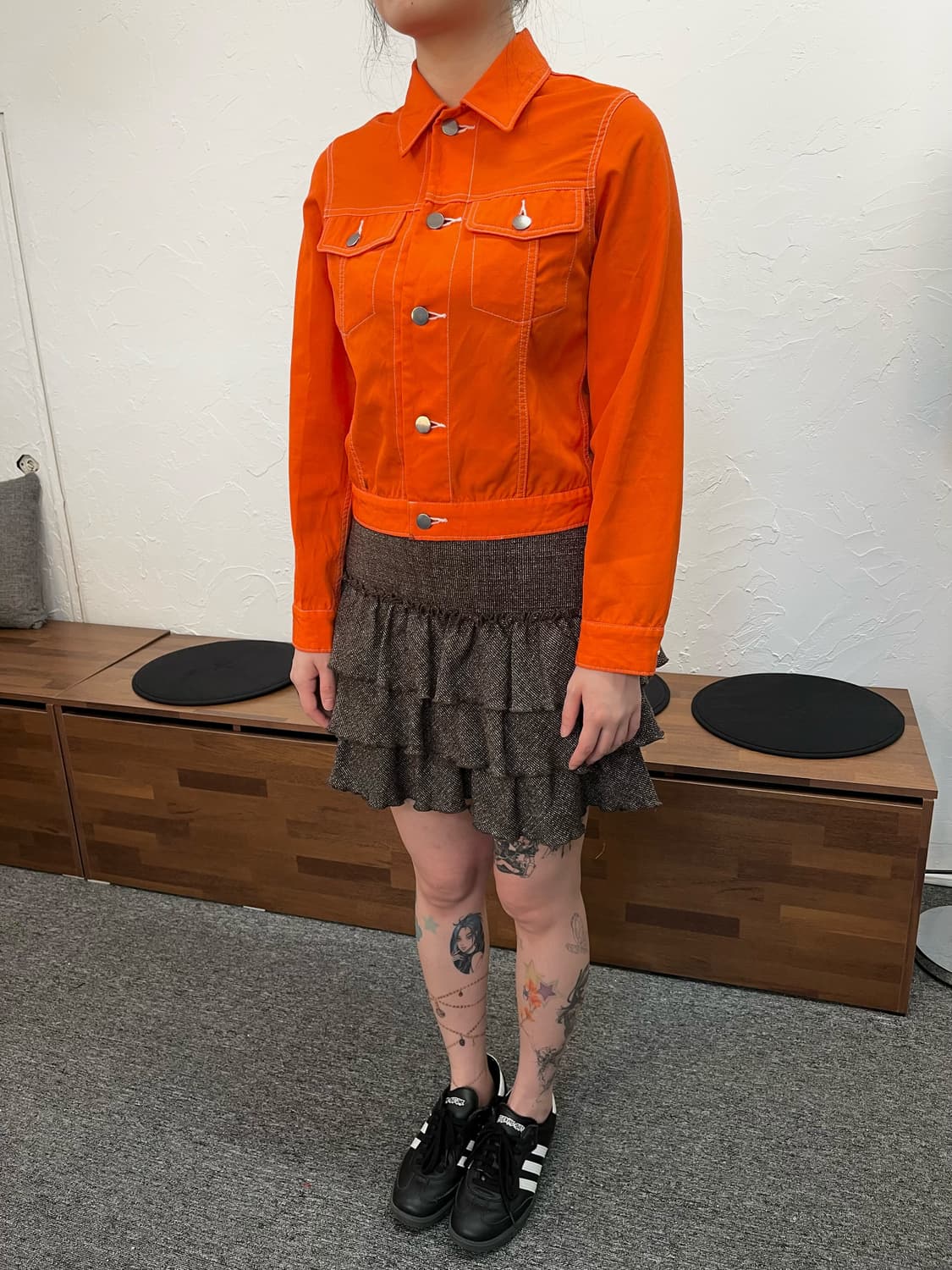 꼼데가르송 AD2000 오렌지 셔츠 자켓 상품이미지2