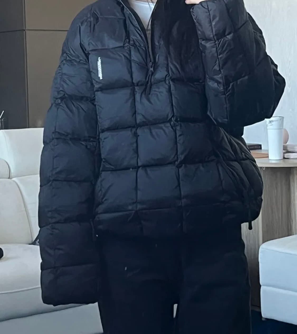 노매뉴얼 스퀘어 하프집업 자켓 덕다운 상품이미지5