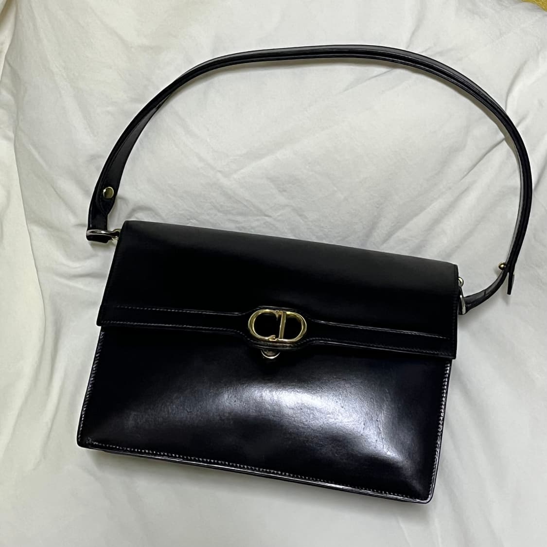 빈티지 ) dior 디올 레더 스퀘어백 상품이미지1