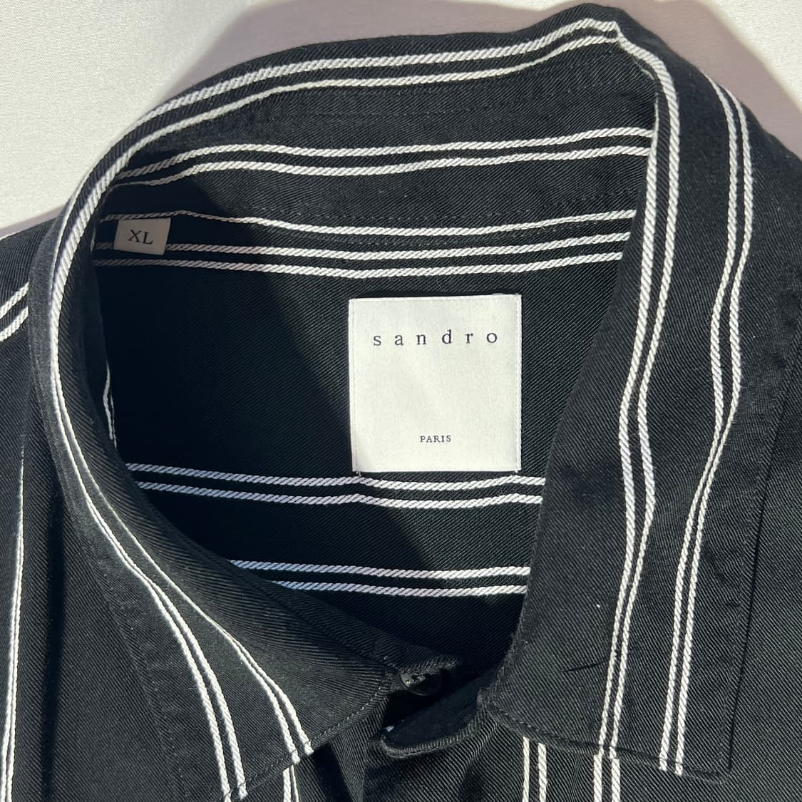 [XL]SANDRO 산드로 스트라이프 레이온 셔츠 상품이미지2