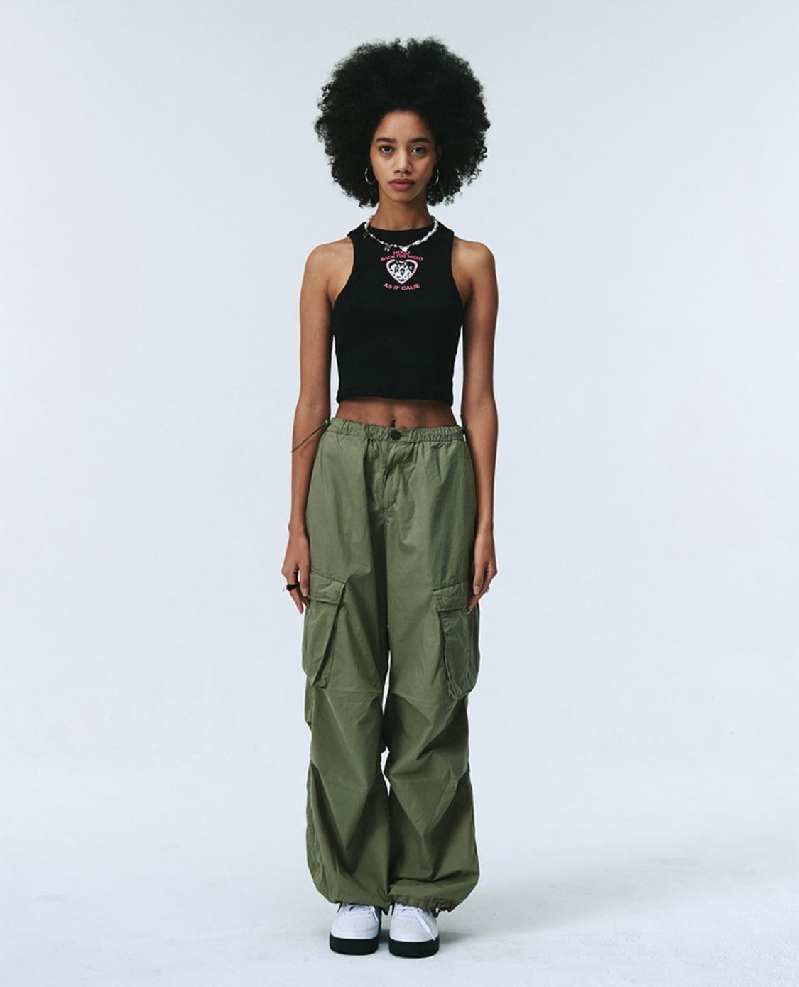 에즈이프캘리) 프린팅 크롭 나시 상품이미지6