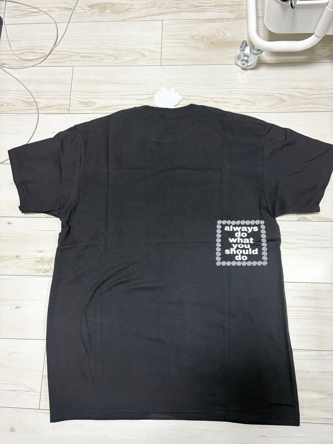 Always do what you should do 반팔티 블랙XL  상품이미지2