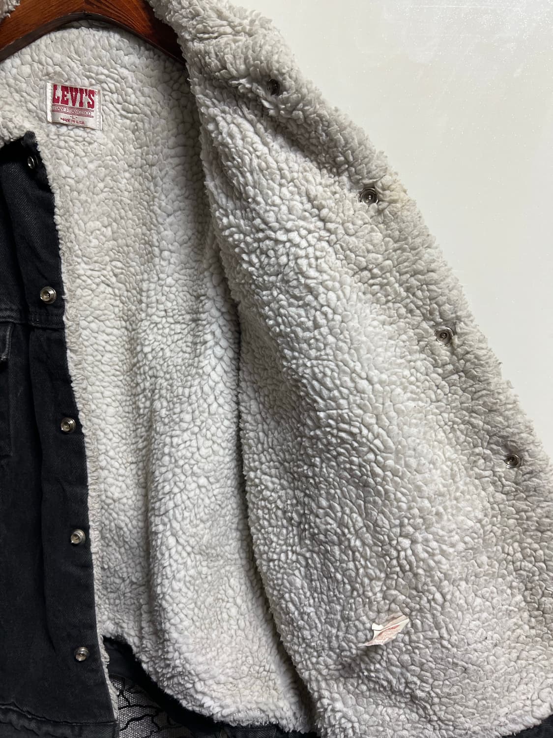 80s 리바이스 쉐르파 흑청 자켓 상품이미지6