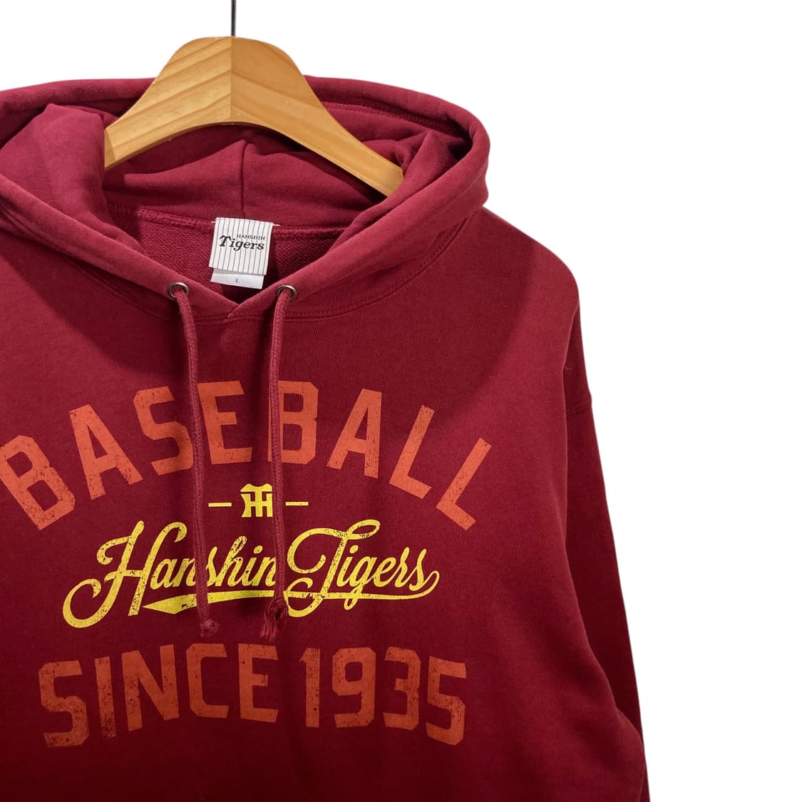 한신타이거즈 베이스볼 버건디 후드 상품이미지3