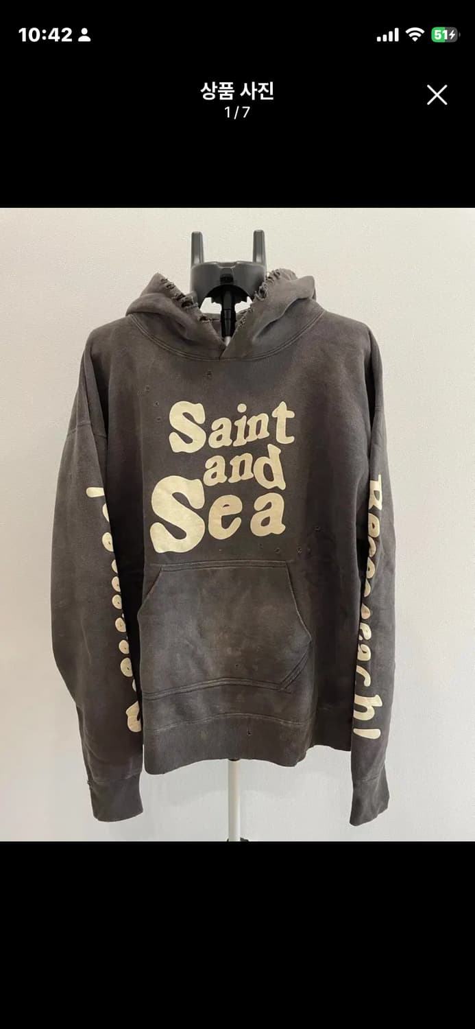 세인트 미카엘 × 윈드앤시 후드 XL 상품이미지3