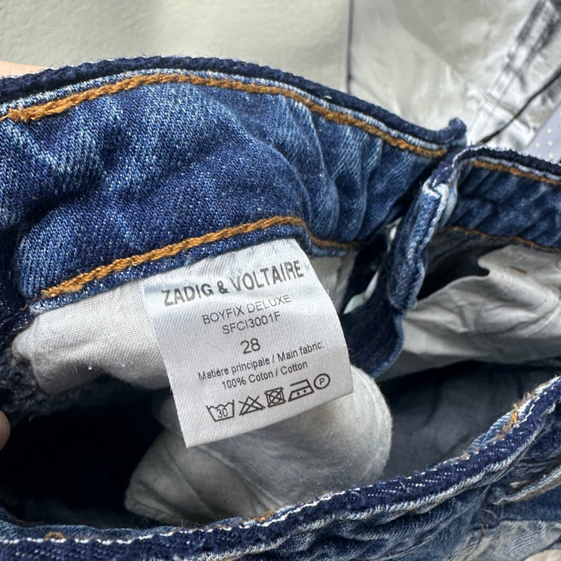 자딕앤볼테르 패치워크 스플릿 데님 상품이미지6