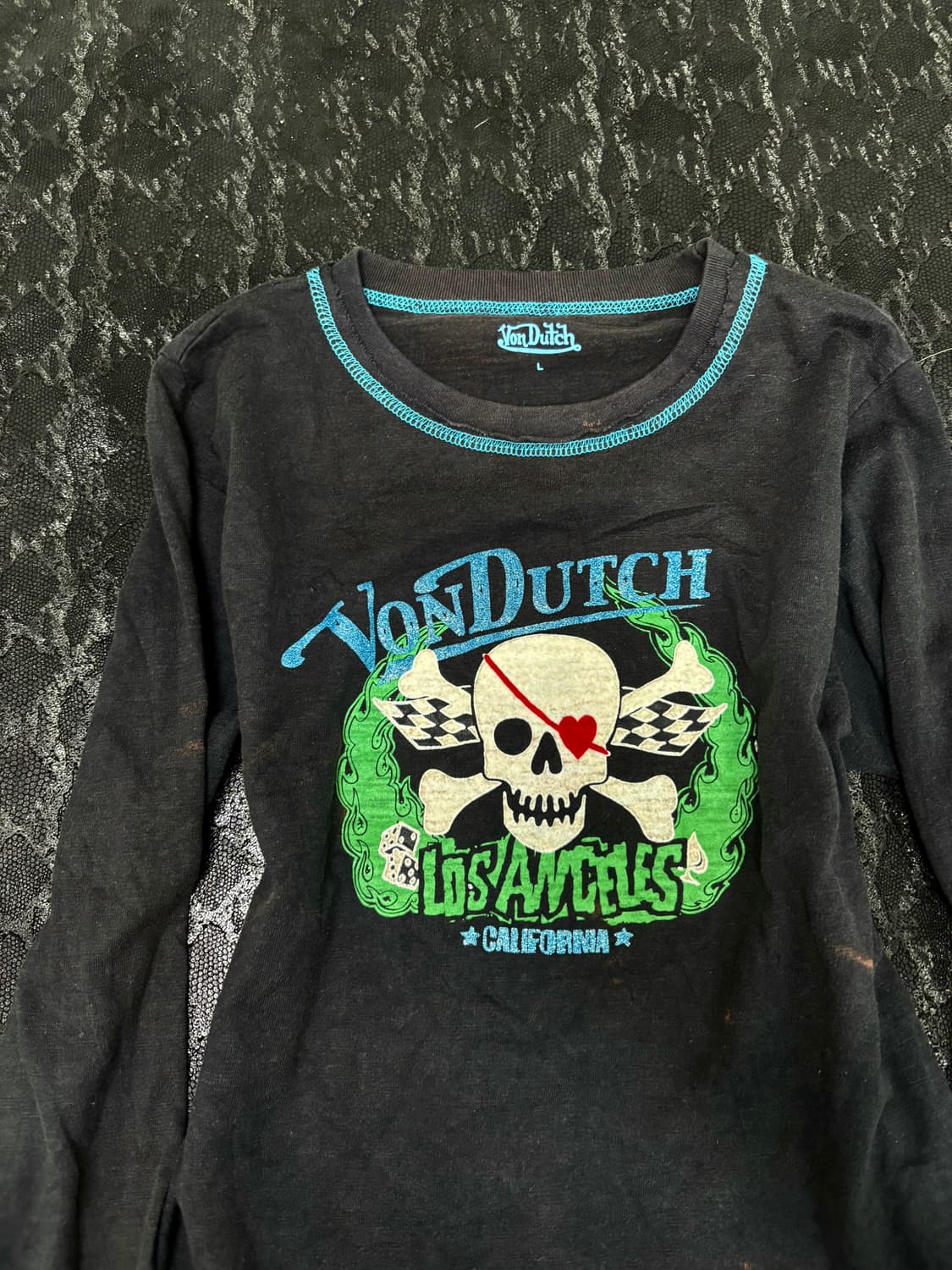 “VONDUTCH” Kitsch Skull Print Sleeve 상품이미지3