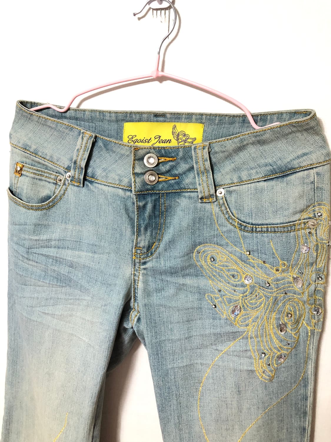 Egoist Butterfly Embroidered Jeans 상품이미지2