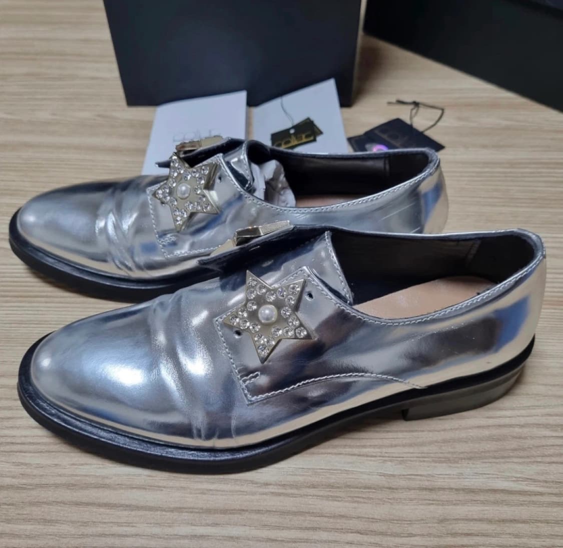콜리악 coliac 실버 별 구두 36 상품이미지1