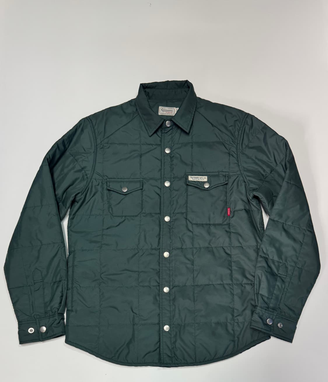 커버낫 빈티지 카키 퀄팅 셔츠 자켓 L 상품이미지1