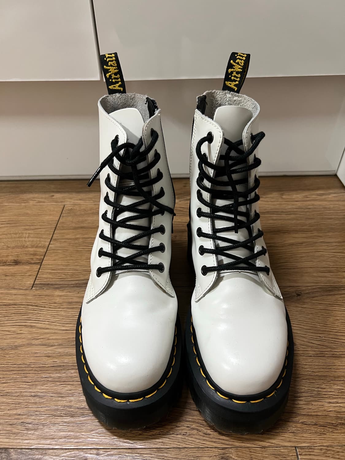 닥터마틴 제이든 화이트 플랫폼 부츠 UK5 상품이미지1