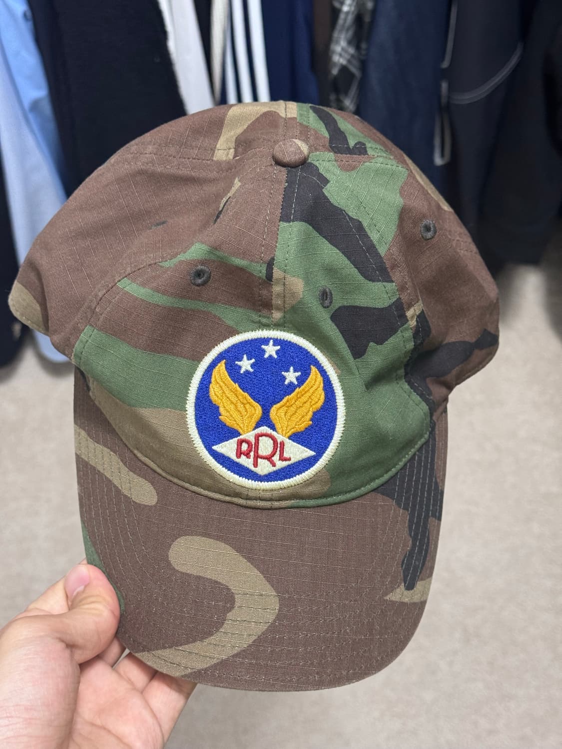 RRL 볼캡 카키 새상품 상품이미지1