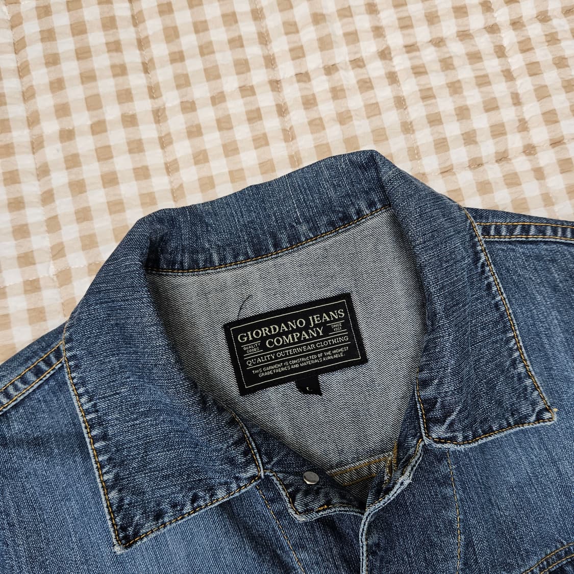 지오다노 데님 청자켓 남자100 상품이미지2