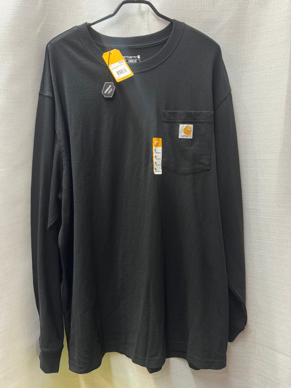 새상품) 칼하트 원포켓 로고 롱슬리브 긴팔 XL(2XL) 상품이미지1