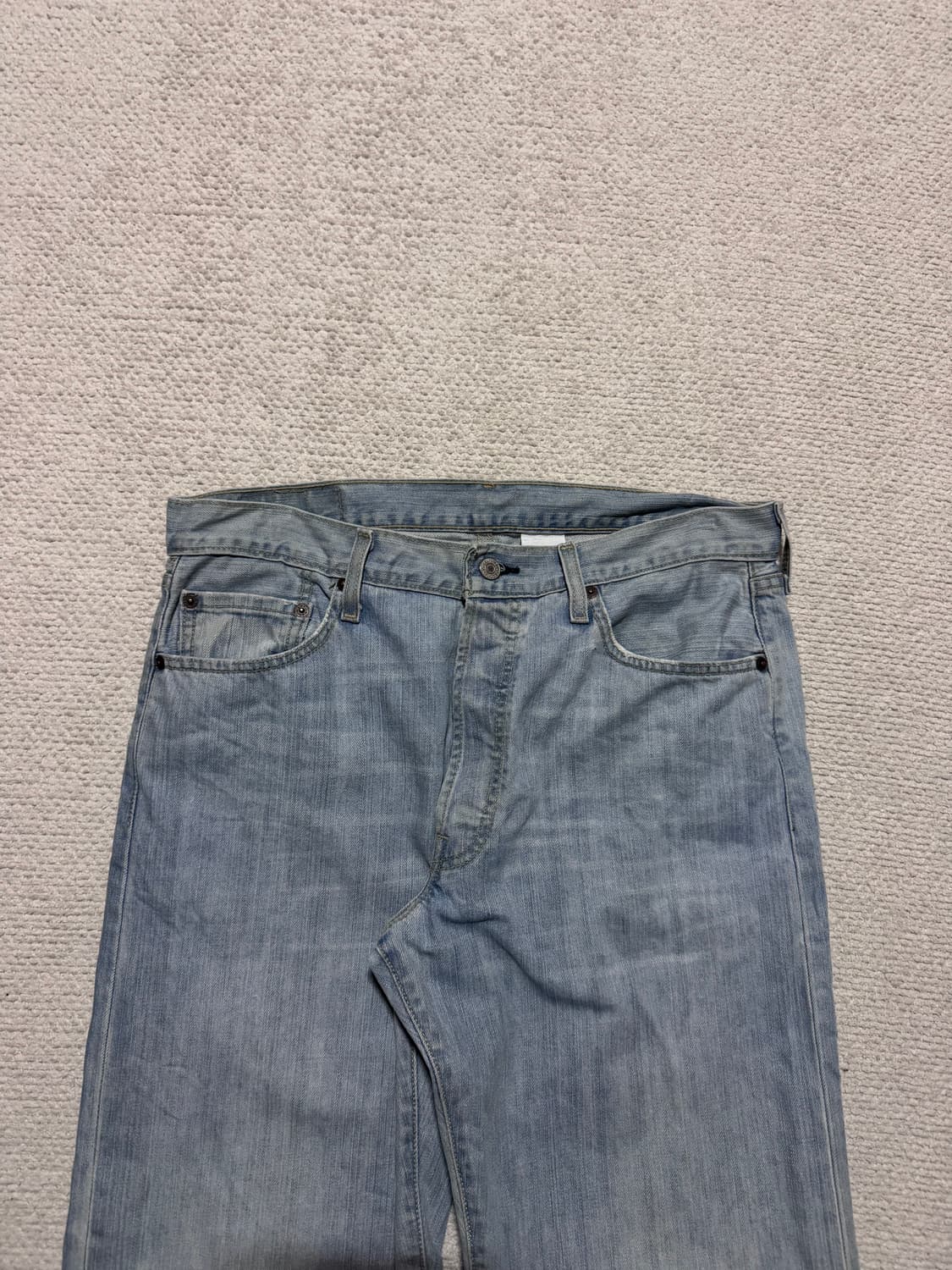 00s Mexico 리바이스 501 연청 워싱 데님 34사이즈 상품이미지3