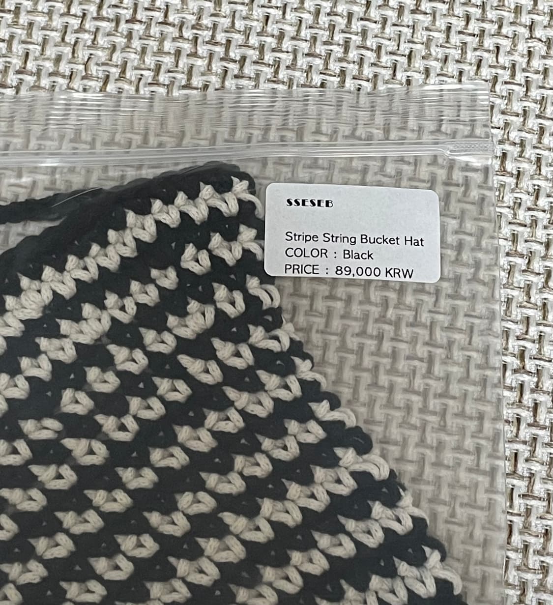 세셉 sseseb 스트라이프 버킷햇 뜨개 모자 상품이미지8