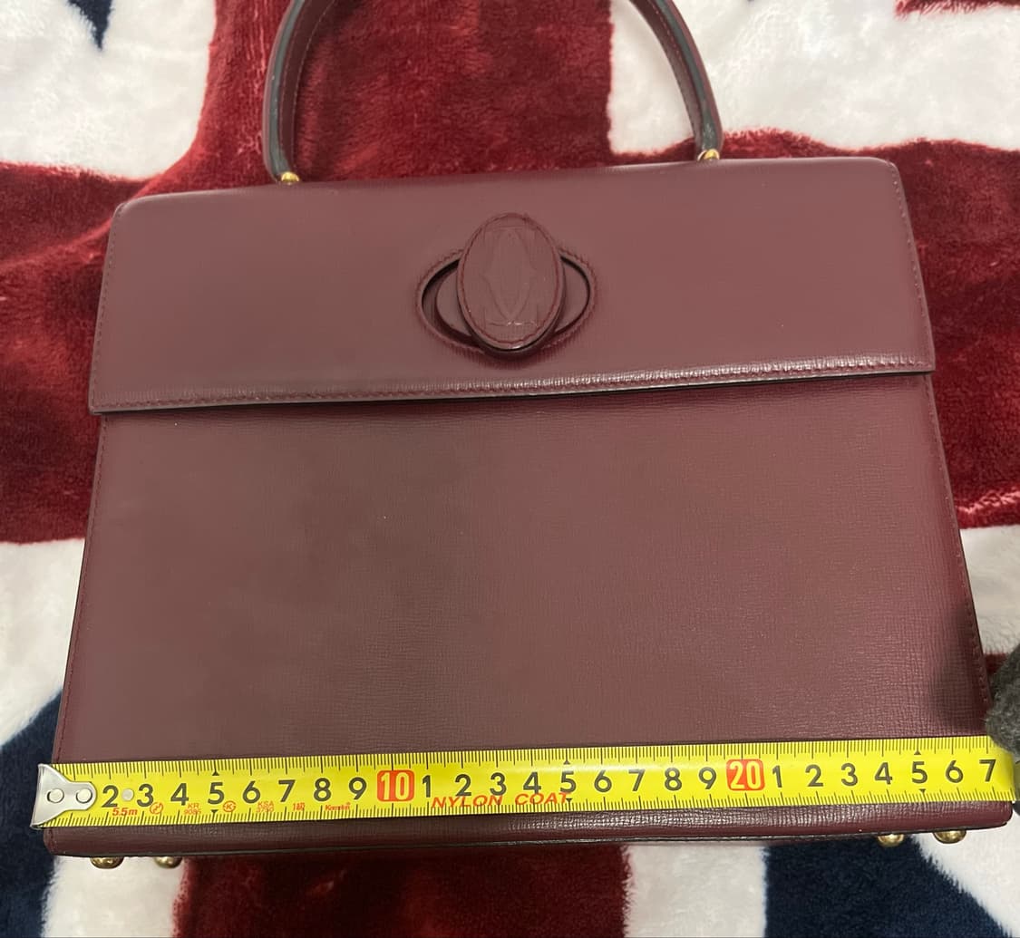 까르띠에 버건디 Calf Leather 핸드백 정품 상품이미지8