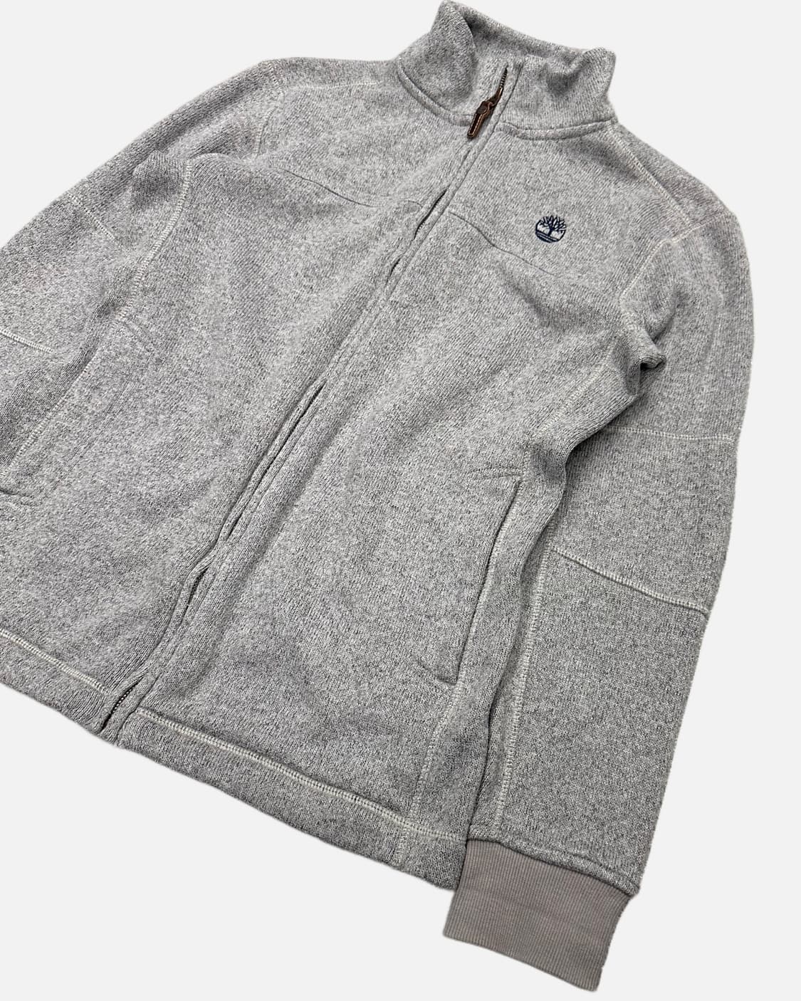 logo embroidery knit zip-up 상품이미지4