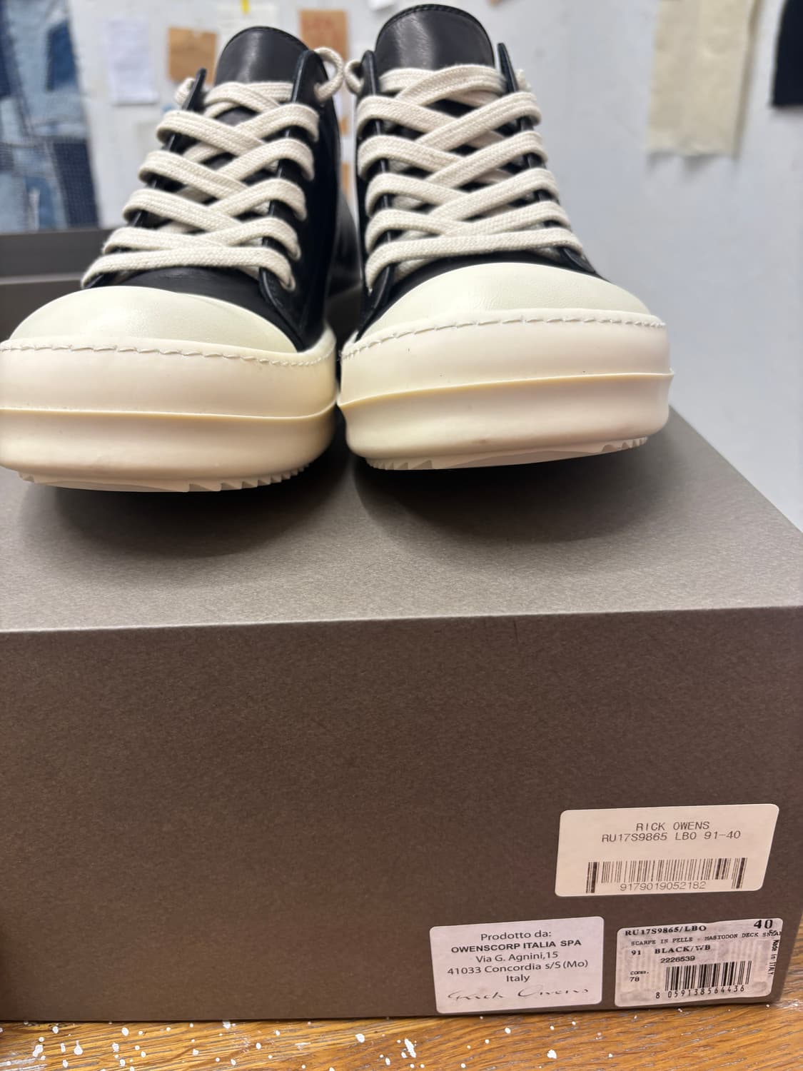 릭오웬스 mastodon deck sneakers 40 1/2 상품이미지4