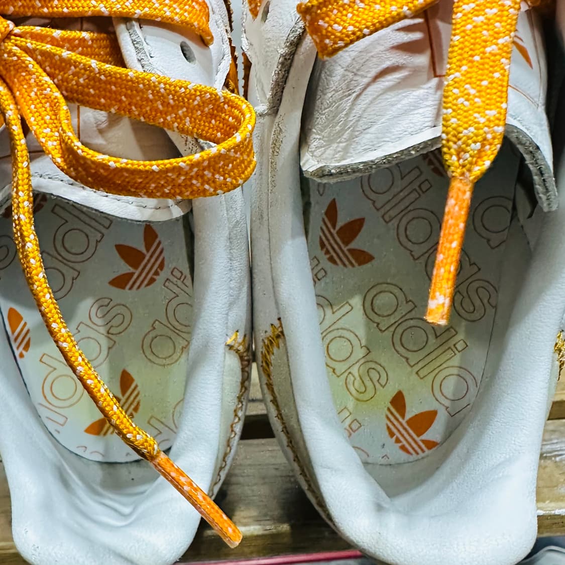 240) 아디다스 운동화 여성 여자 신발 삼바 화이트/오렌지 상품이미지8