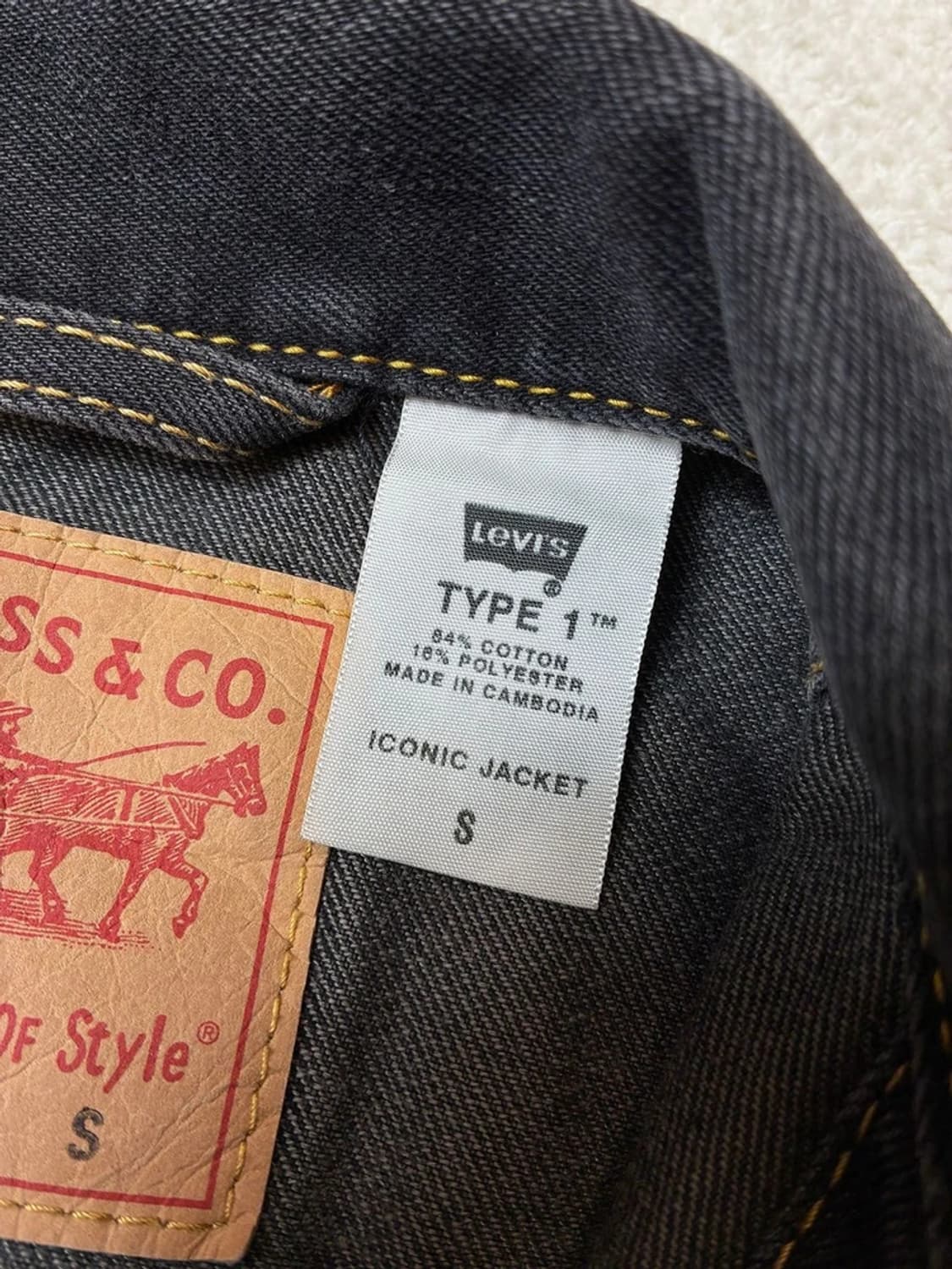 리바이스 00's 타입 1 아이코닉 데님 자켓 PN6388 상품이미지10