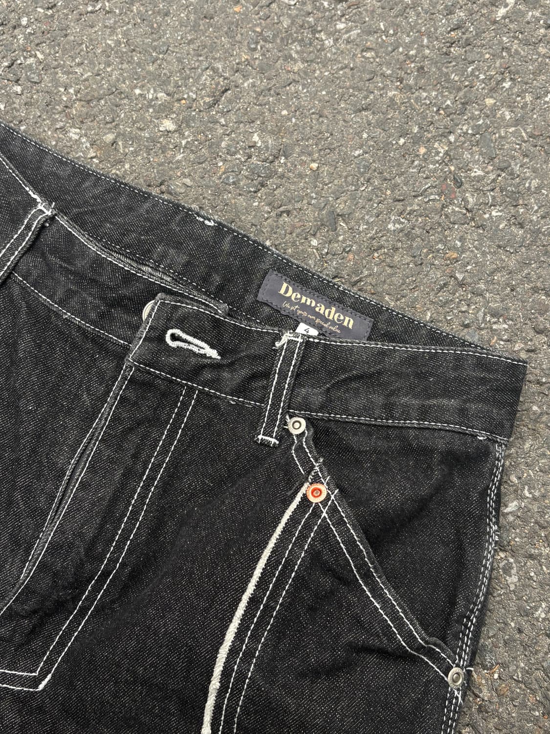 Demaden 블랙 스트레이트 진  상품이미지3