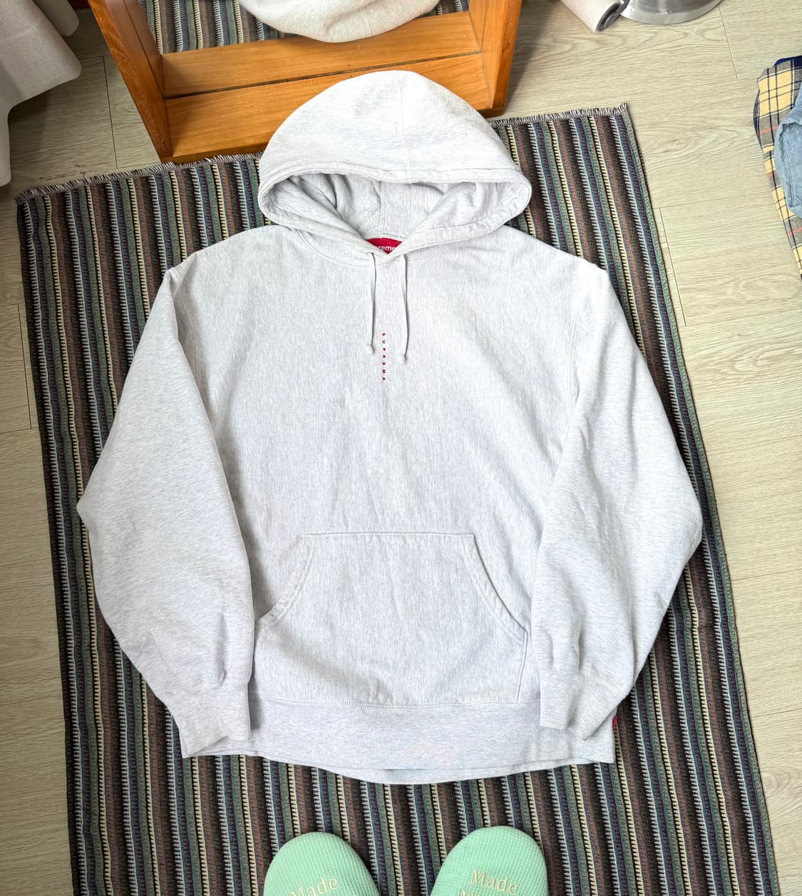 슈프림 마이크로 로고 후드티 상품이미지3