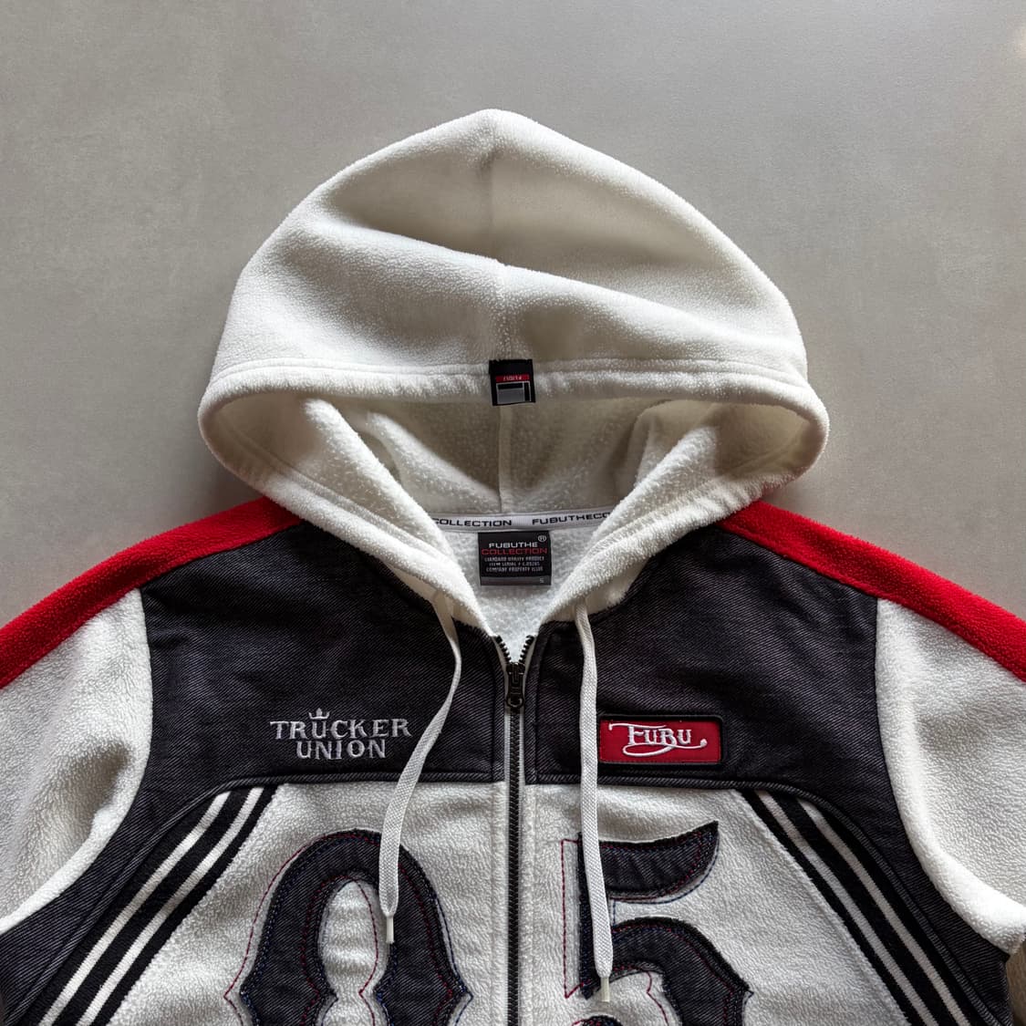 [S]FUBU 후부 y2k 레이싱 플리스 후드집업 상품이미지5