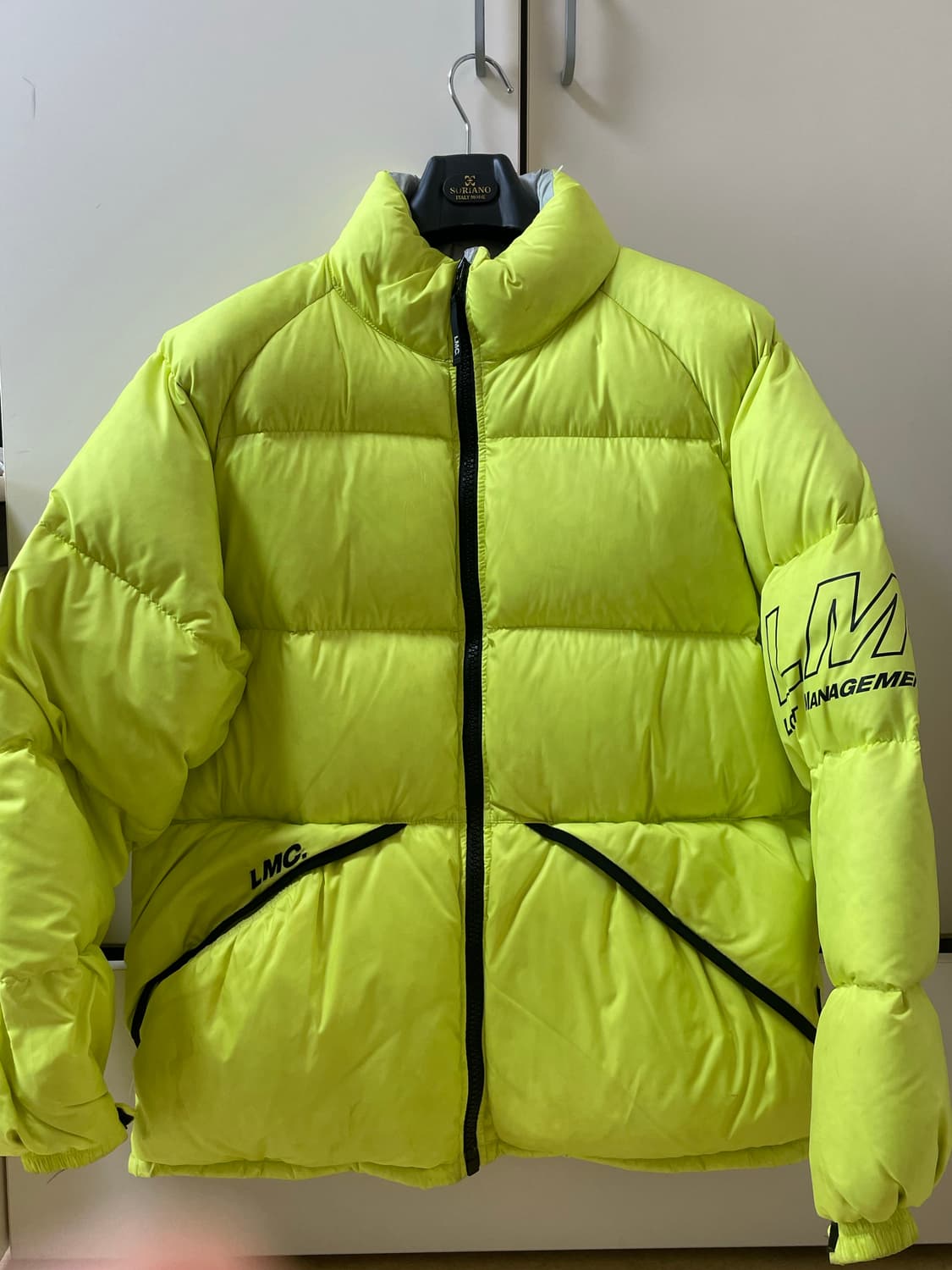 Lmc 라이트 다운 파카 라임색 상품이미지4