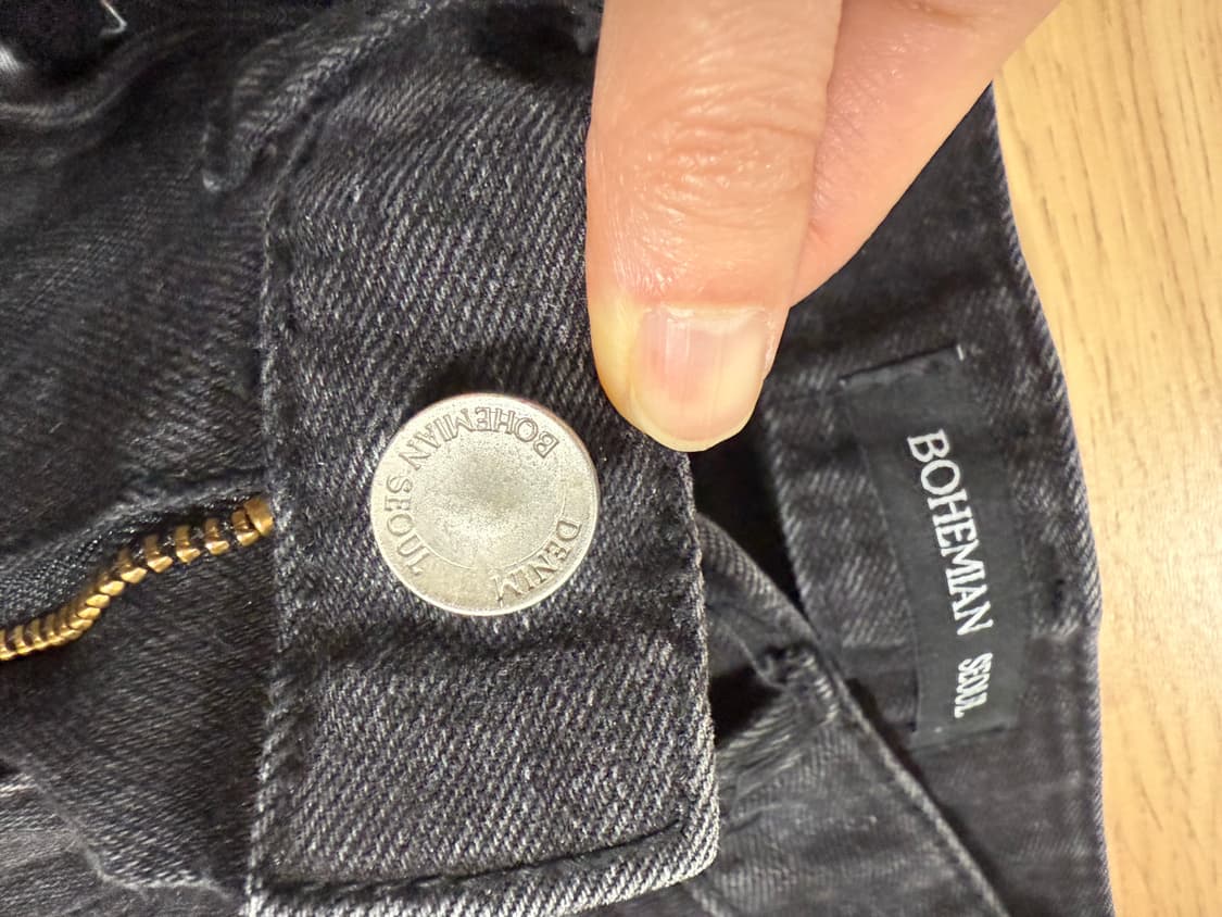 보헤미안 서울 블랙데님 부츠컷 s 상품이미지4