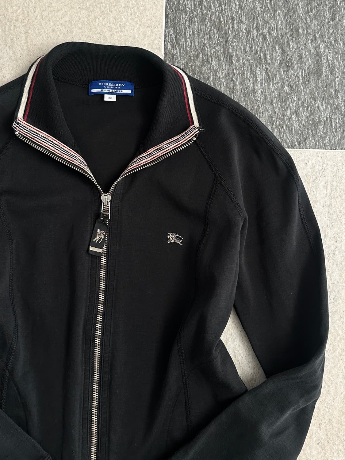 버버리 블루라벨 배색 코튼 집업  상품이미지4