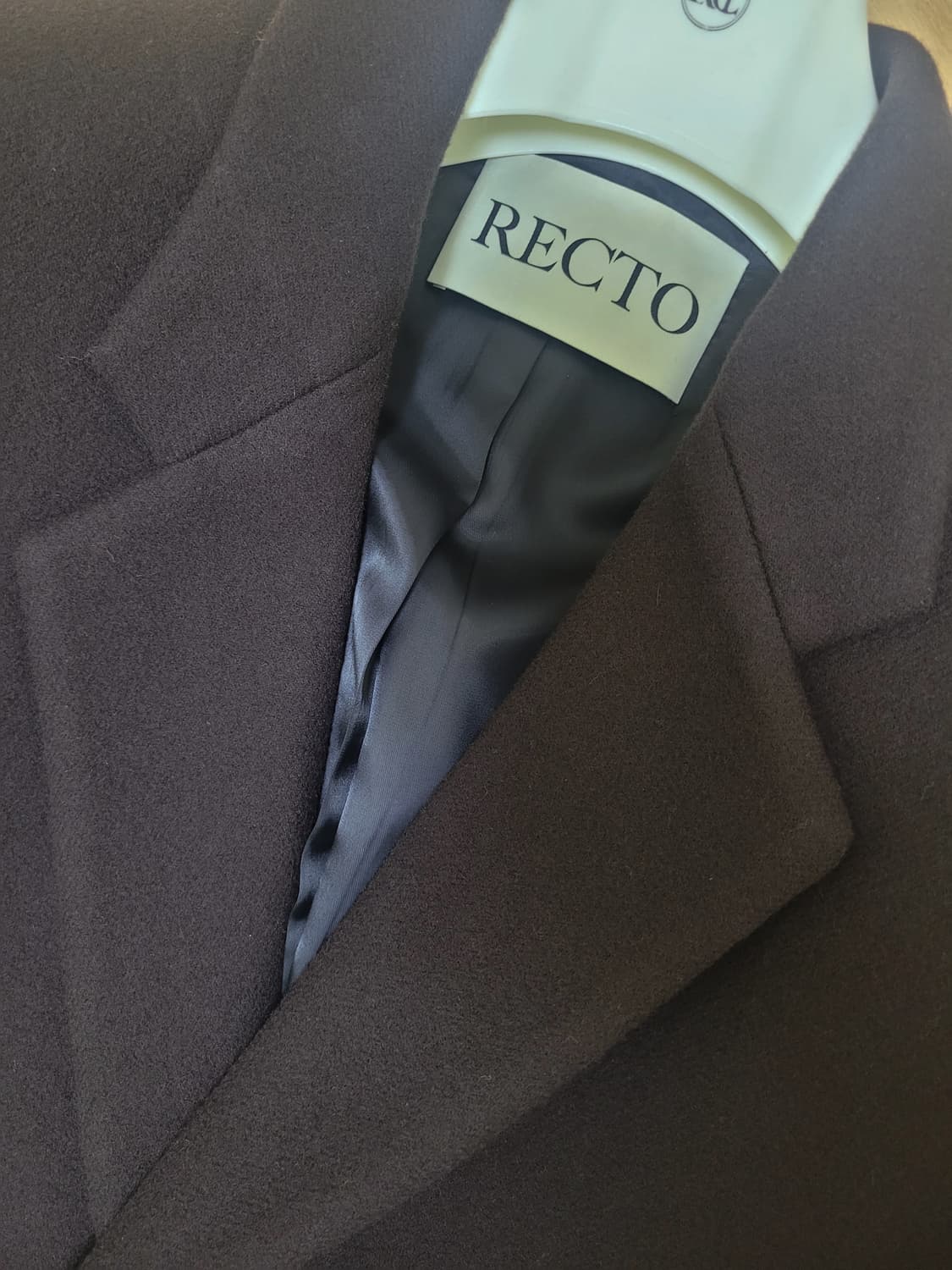 렉토 (RECTO) 싱글 테일러드 코트 브라운 상품이미지3