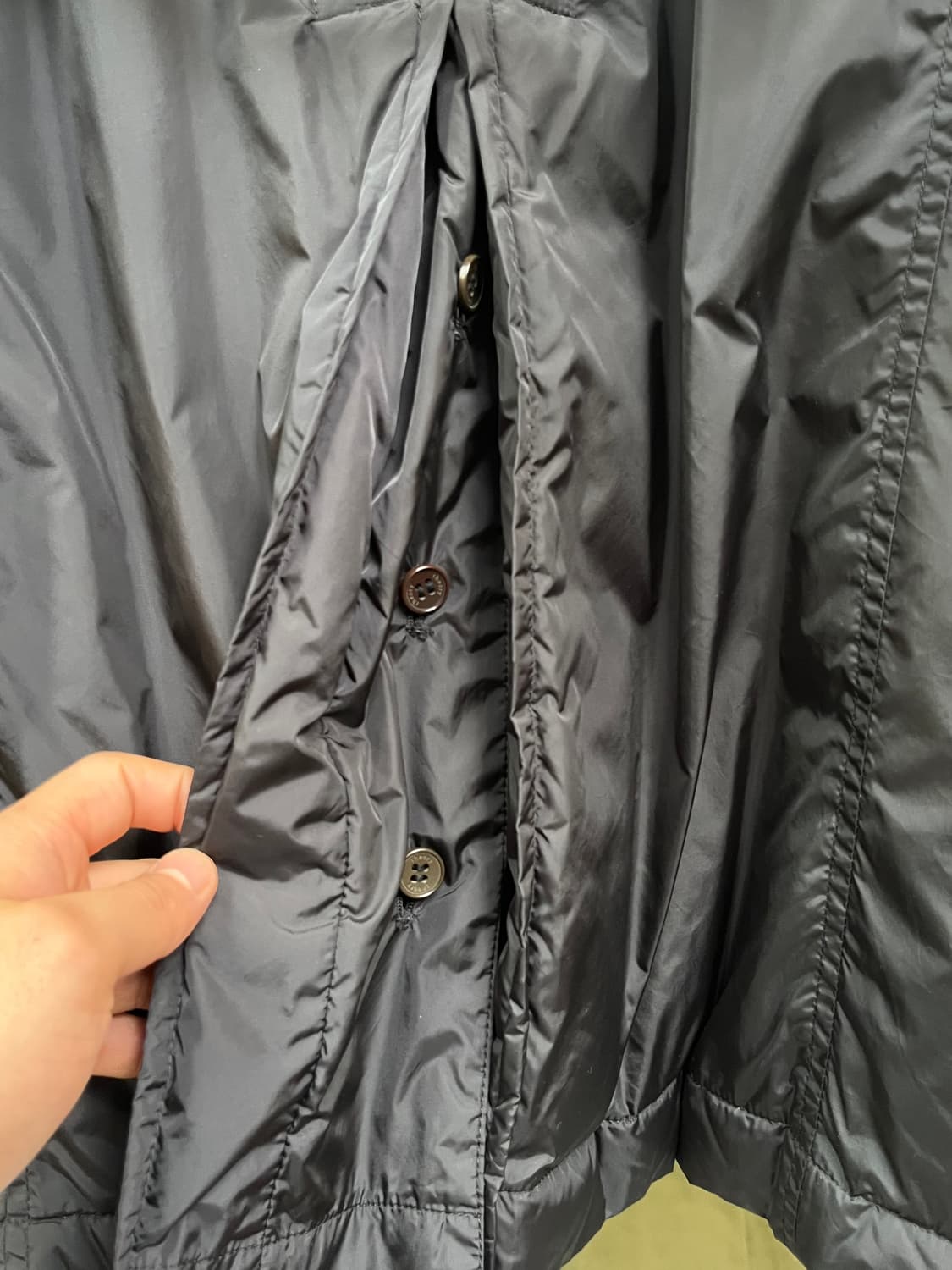 Theory 히든 버튼 다운 패딩 코트 38 상품이미지10