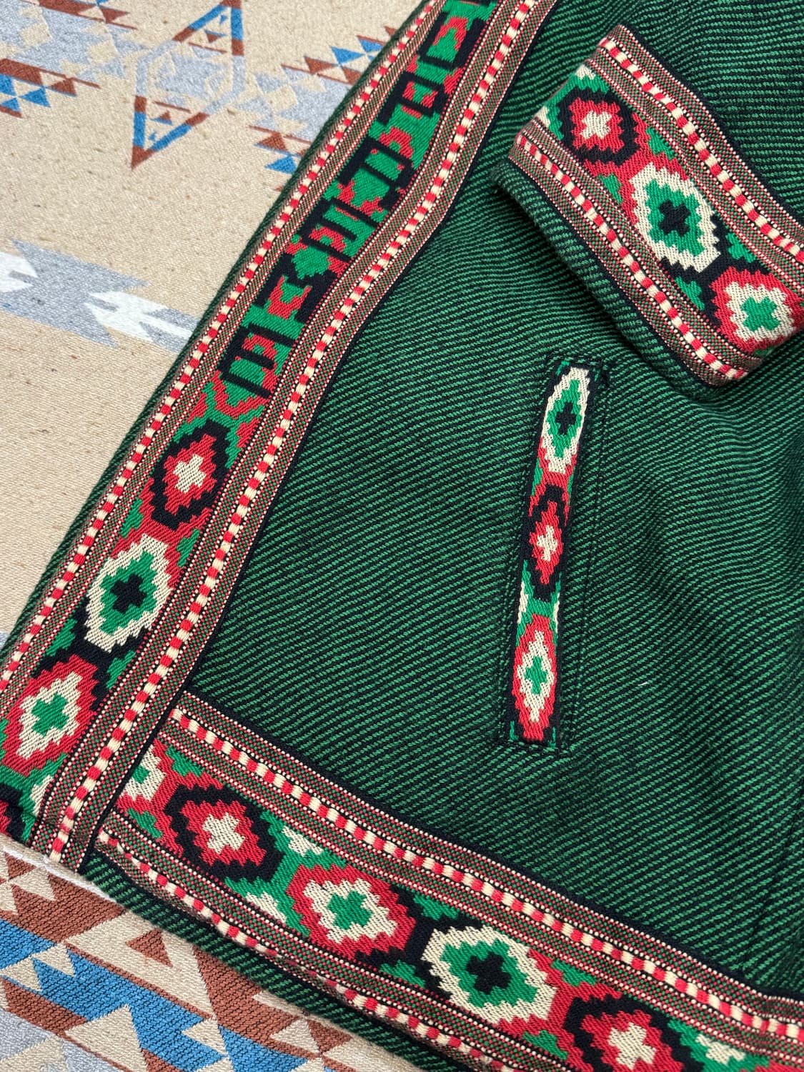 [L] 슈프림 우븐 후디드 자켓 그린   상품이미지7