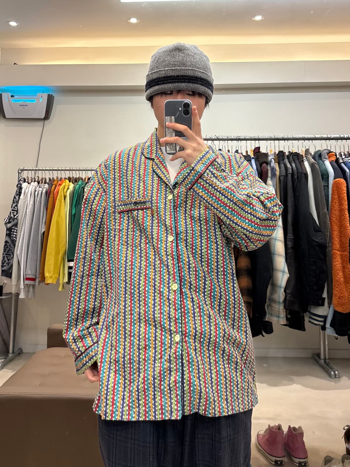 미쏘니 체인패턴 파자마 셔츠 상품이미지9