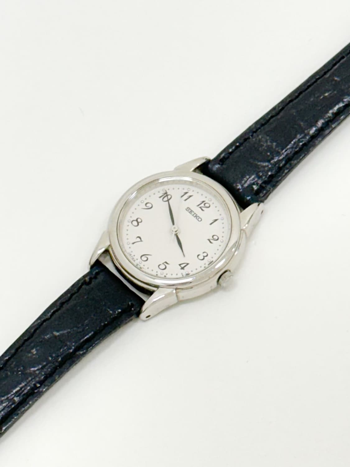 seiko / 세이코 라운드 실버 쿼츠 시게 상품이미지1