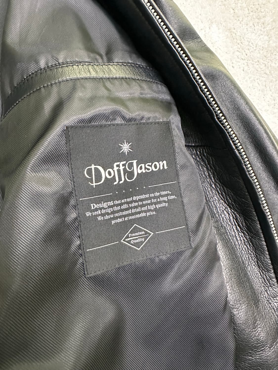 도프제이슨 램스킨 싱글자켓 s  상품이미지3