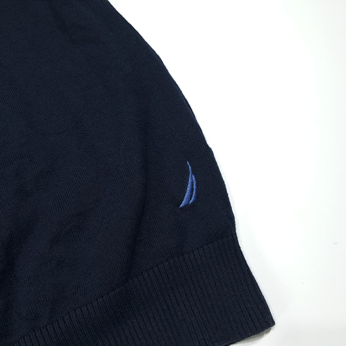 CL132 노티카 코튼 아가일 네이비 니트 베스트 상품이미지3