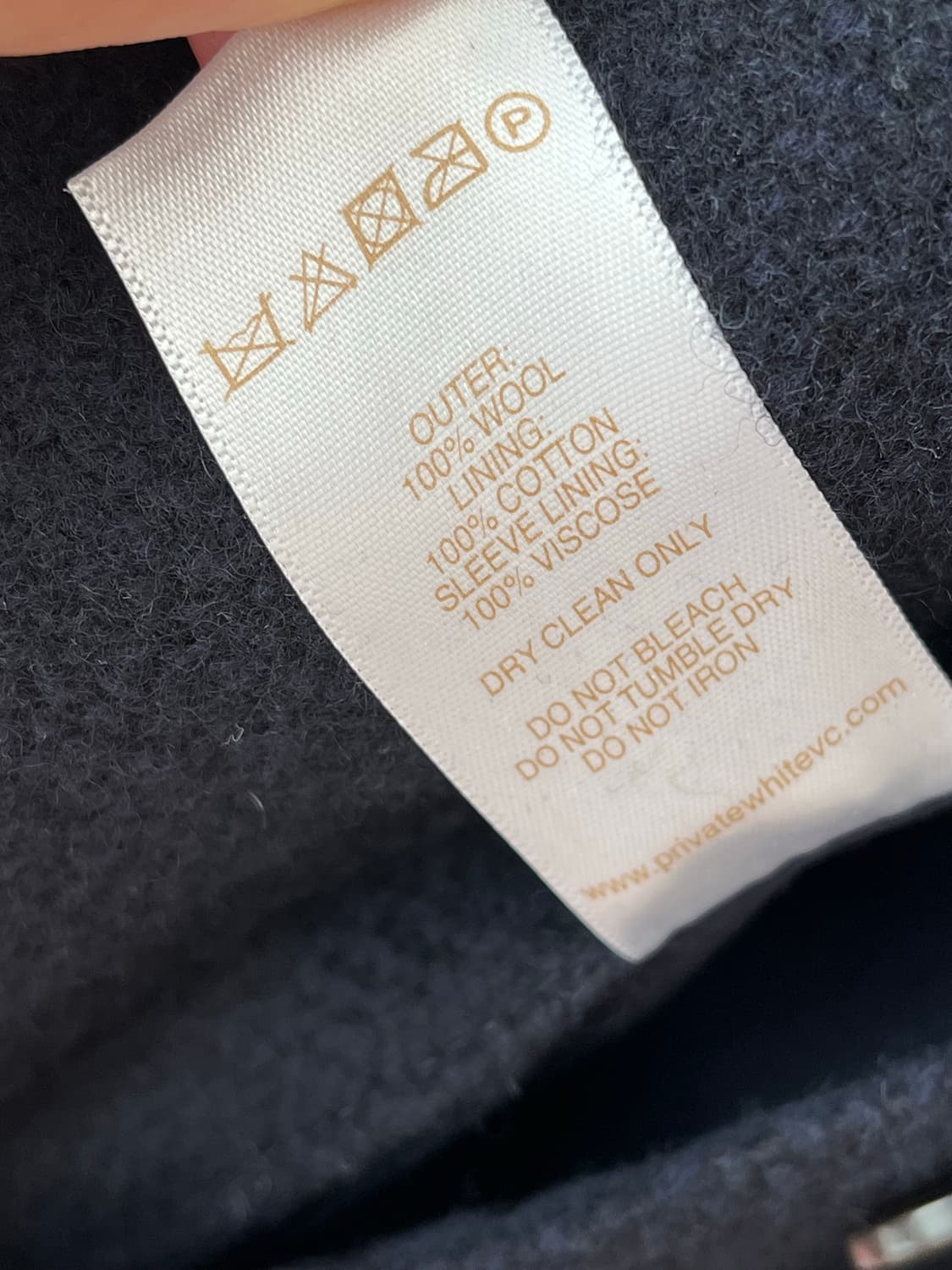 프라이빗 화이트 V.C. 울 블레이저 HANDMADE IN ENGLAND 상품이미지2