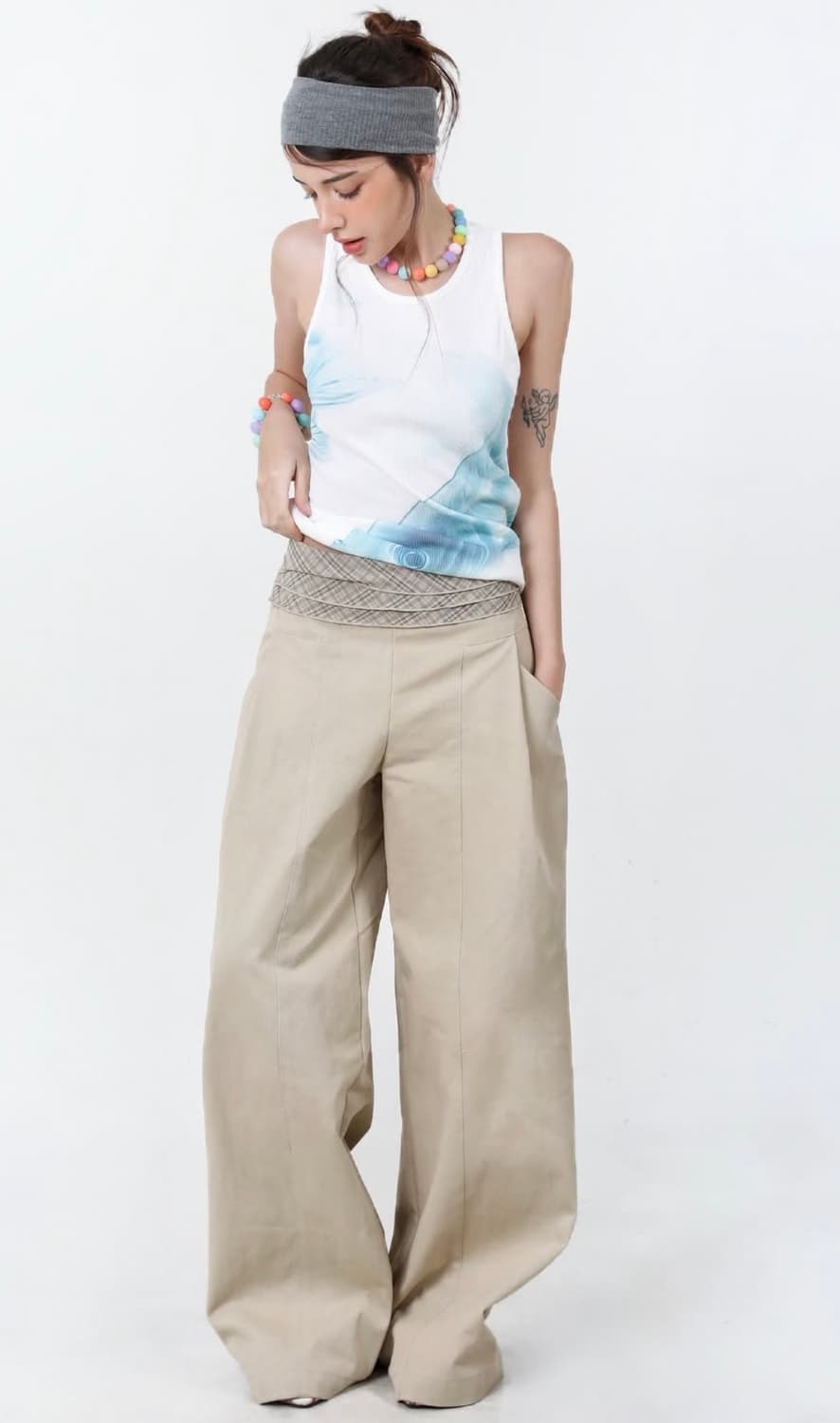 오운서 Sand Beach-line Frill Wide Pants 상품이미지3