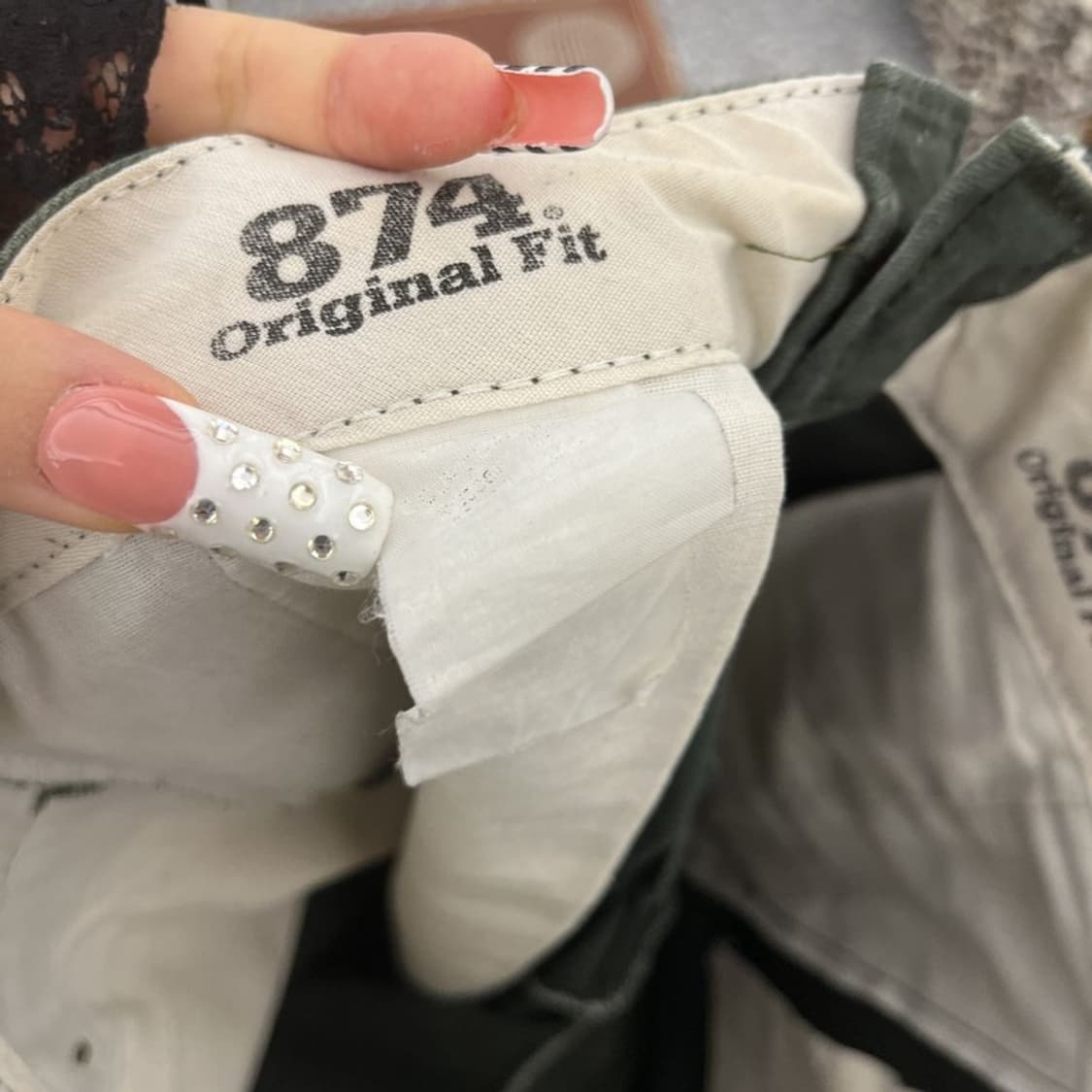 디키즈 874 빈티지 딥말차카키 워크 치노팬츠 30인치 C10323 상품이미지6