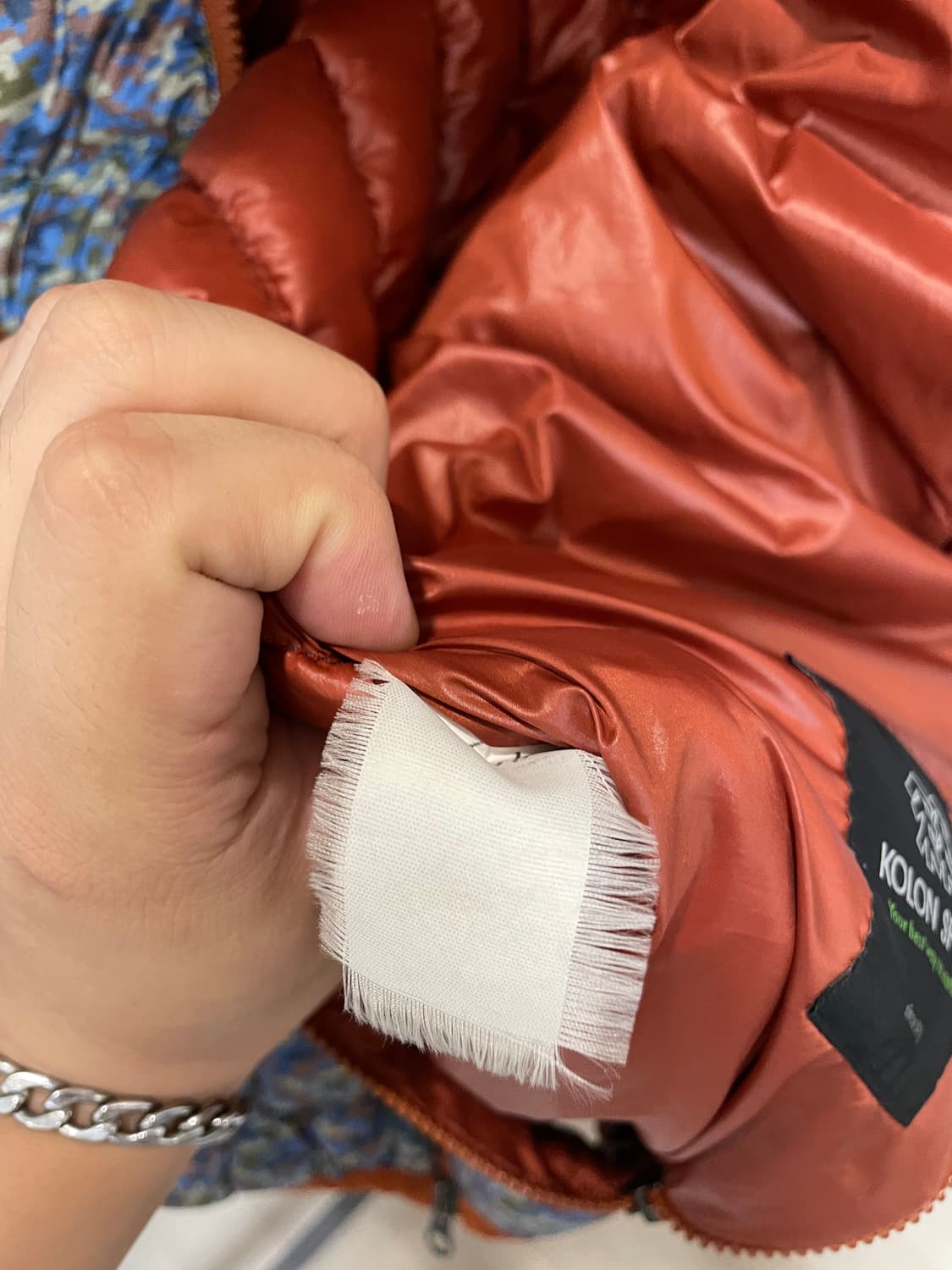 코오롱 멀티지퍼 디지털 카모 후드 패딩 상품이미지8