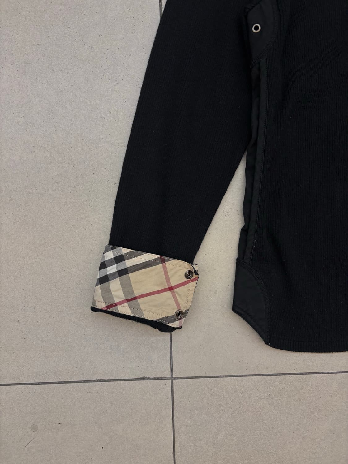 버버리 런던 카라 울 니트 셔츠 자켓 상품이미지3