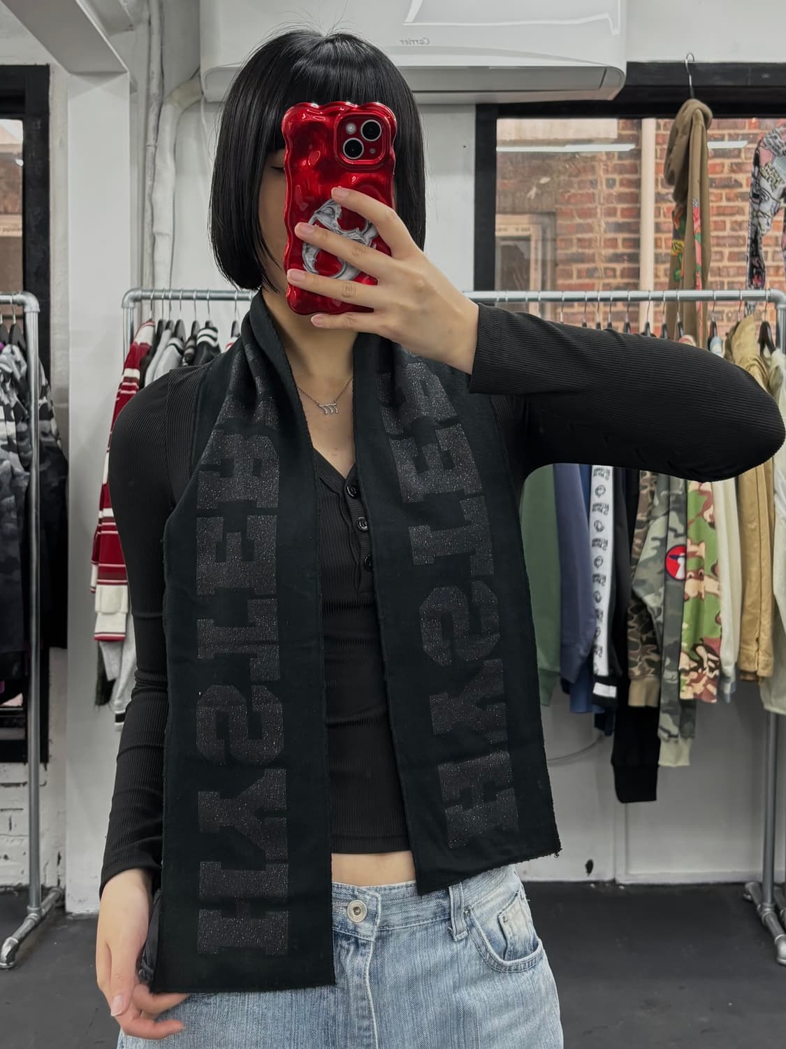 히스테릭 글래머 글리터 머플러 상품이미지3